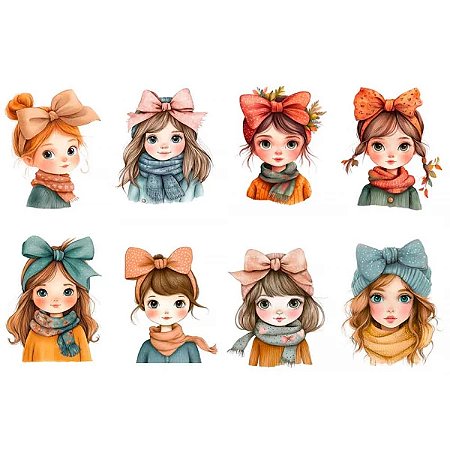 Estampa Fácil Meninas com Laço