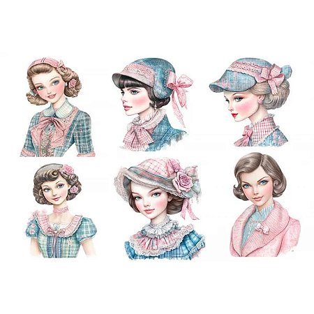 Estampa Fácil Moças Anos 30