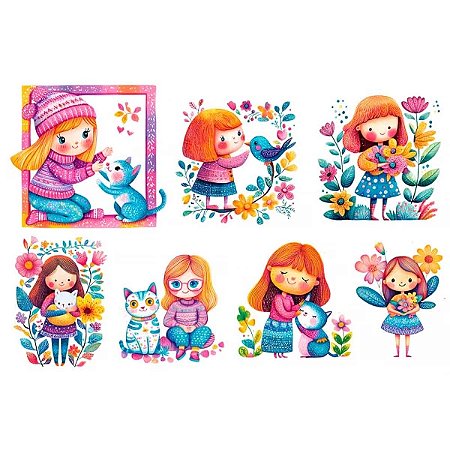Estampa Fácil Meninas Neon