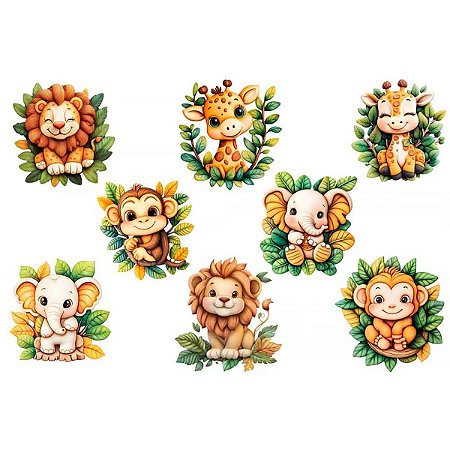 Estampa Fácil Safari Laranja