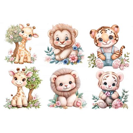Estampa Fácil Bichinhos Safari Plush