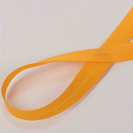 Viés de Algodão Amarelo Ouro - Destaque - 24mm - Peça 50mt