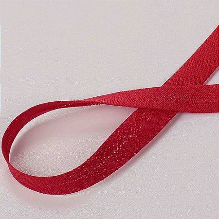 Viés de Algodão Vermelho - Destaque - 24mm - Peça 20mt