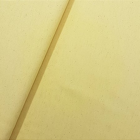 Cotton Linen Liso Amarelo M, 80%Alg. 20%Linho, 50cm x 1,52mt