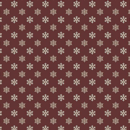 Tricoline Digital Noel Flocos de Neve, At. 5mt x 1,50mt