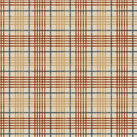 Tricoline Digital Xadrez Amor e Café F. Claro, 50cm x 1,50mt