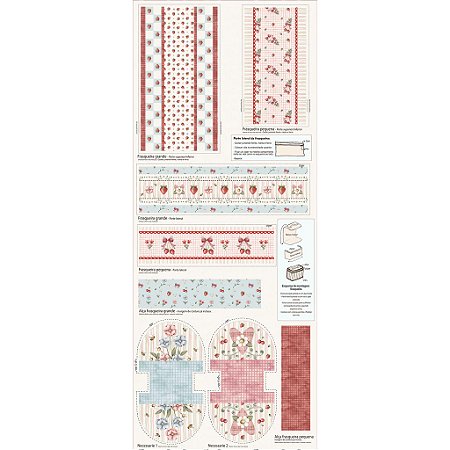 Tricoline Painel Frasqueiras Frutas Vermelhas, 60cm x 1,50mt