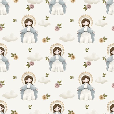 Tricoline Digital Nossa Senhora das Graças, 50cm x 1,50mt