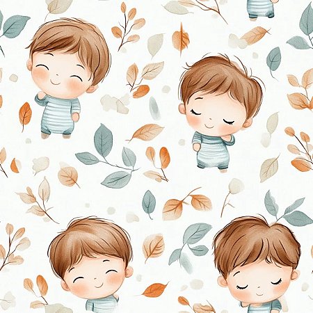 Tricoline Digital Meninos, 100% Algodão, 50cm x 1,50mt