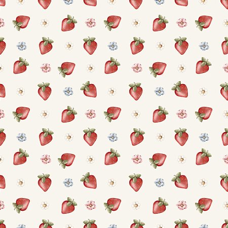 Tricoline Digital Mini Moranguinhos, 100%Alg., 50cm x 1,50mt