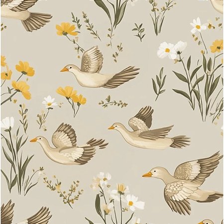 Tricoline Digital Flying Geese NG 100%Algodão, 50cm x 1,50mt