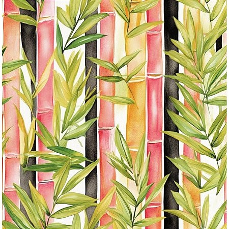 Tricoline Digital EB Bambu, 100% Algodão, 50cm x 1,50mt