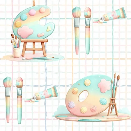 Tricoline Digital Pintura, 100% Algodão, 50cm x 1,50mt