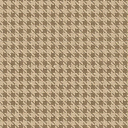 Tricoline Xadrez Tom Tom Bege, 100% Algodão, 50cm x 1,50mt