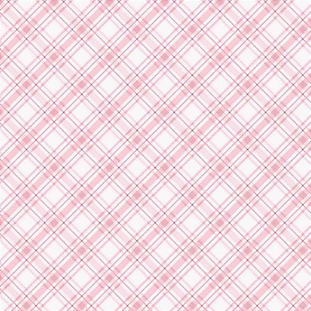 Tricoline Digital Xadrez Rosa, 100% Algodão, 50cm x 1,50mt