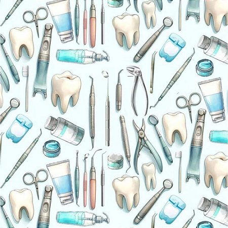 Tricoline Digital Instrumentos de Dentista, 50cm x 1,50mt