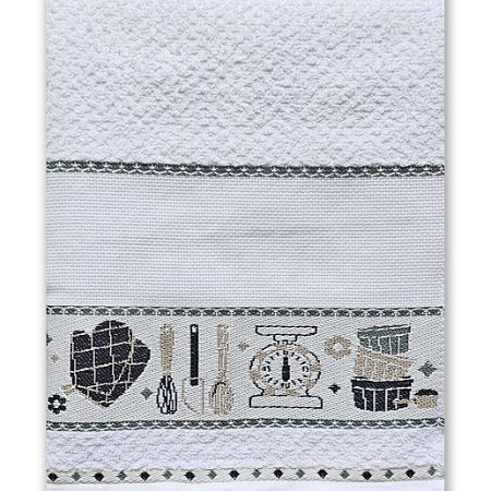 Pano de Copa Felpudo para Bordar Vigo -Cozinha - 45cm x 70cm