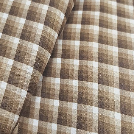 Tricoline Digital Xadrez Bordo, 100% Algodão, 50cm x 1,50mt