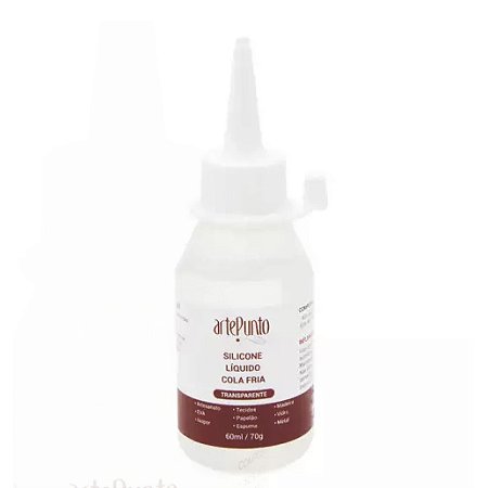 Cola de Silicone Líquida Fria - Transparente Arte Punto 60ml
