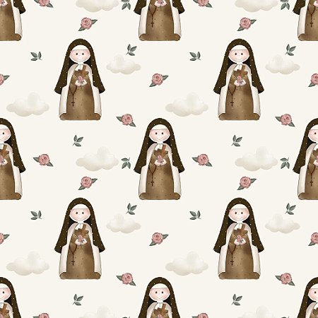 Tricoline Digital Santa Terezinha, 100%Algodão 50cm x 1,50mt