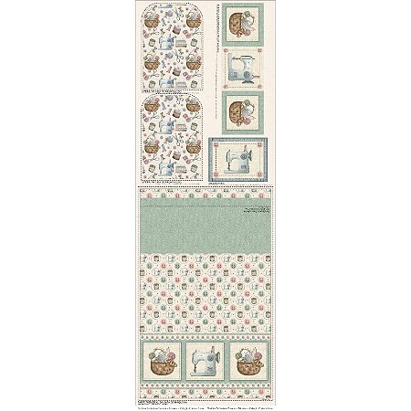 Tricoline Capa de Máquina Unindo Pedacinhos, 50cm x 1,50mt