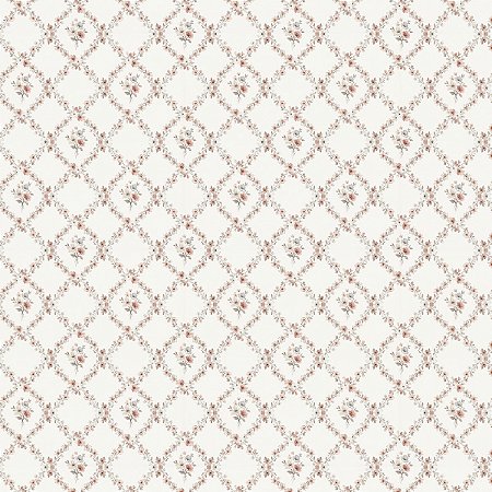 Tricoline Digital Moldura Floral, 100%Algodão, 50cm x 1,50mt