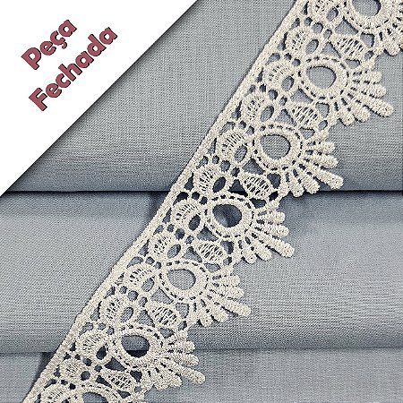Renda Guipir Branco, GP-068 - Peça - Largura 4,5cm x 13,7mt