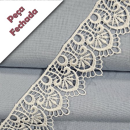 Renda Guipir Branco, GP-059 - Peça - Largura 5cm x 10mt