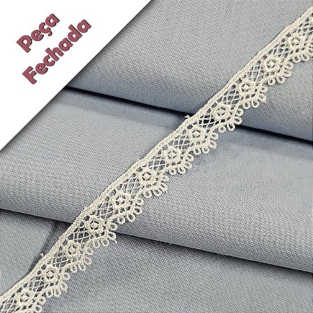 Renda Guipir Branco, GP-046 - Peça - Largura 1,5cm x 13,70mt