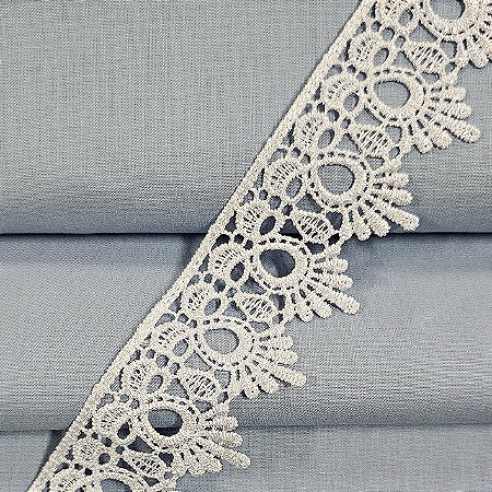 Renda Guipir Branco, GP-068 - Largura 4,5cm x 1mt