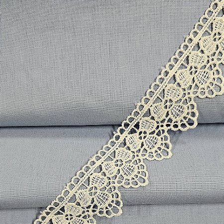 Renda Guipir Marfim, GP-067 - Largura 4cm x 1mt