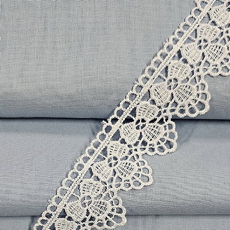 Renda Guipir Branco, GP-067 - Largura 4cm x 1mt