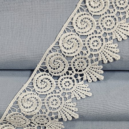 Renda Guipir Branco, GP-065 - Largura 7cm x 1mt