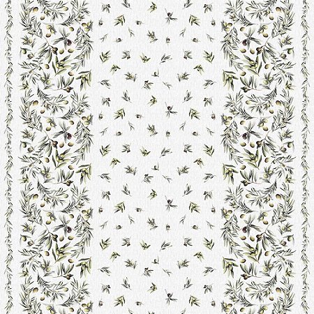 Sarja Hidrorrepelente Toalha Azeitonas, 50cm x 1,50mt