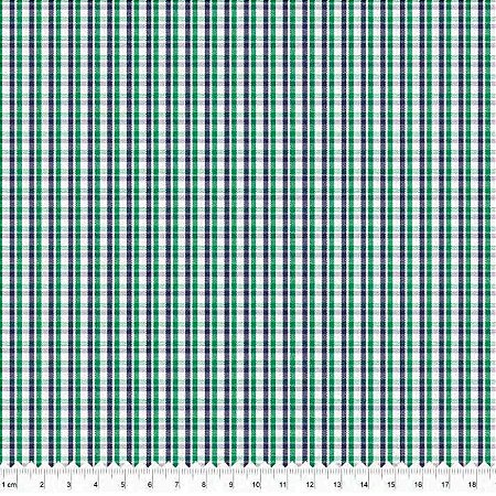 Tricoline Fio Tinto Xadrez Capri, 15, 100%Alg. 50cm x 1,50mt