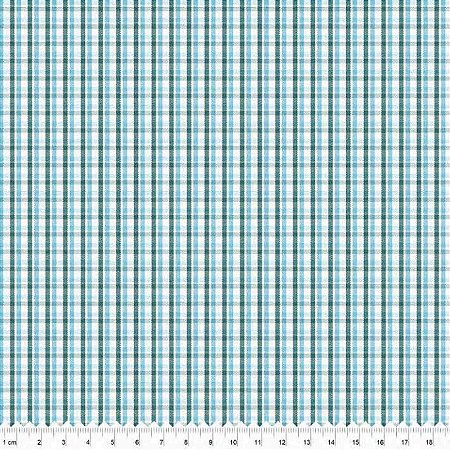 Tricoline Fio Tinto Xadrez Capri, 13, 100%Alg. 50cm x 1,50mt