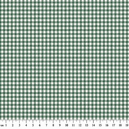 Tricoline Xadrez Fio Tinto 8XM Verde Musgo, 50cm x 1,50mt