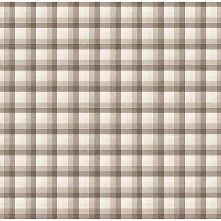 Tricoline Digital Xadrez Bege, 100% Algodão, 50cm x 1,50mt