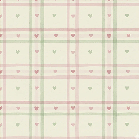 Tricoline Digital Romântica Coração Rosa, 50cm x 1,50mt