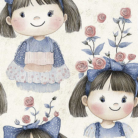 Tricoline Digital Amandita 2, 100% Algodão, 50cm x 1,50mt