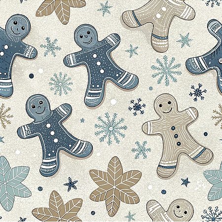 Tricoline Digital Natal BS Ginger, 100%Algodão 50cm x 1,50mt
