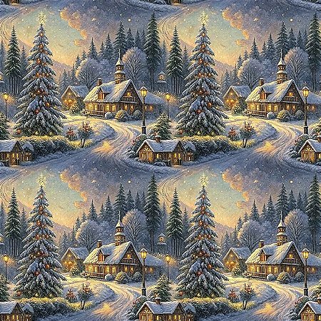Tricoline Digital Natal NT Winter, 100% Alg. 50cm x 1,50mt
