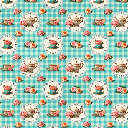 Tricoline Camellia, 100% Algodão, 50cm x 1,50mt