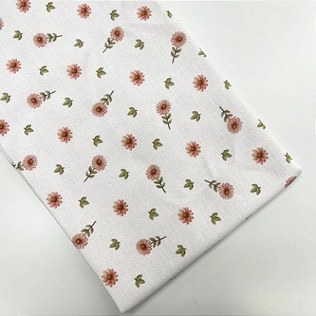 Pano de Copa Premium Estampado Floral Delicadeza 50cm X 70cm