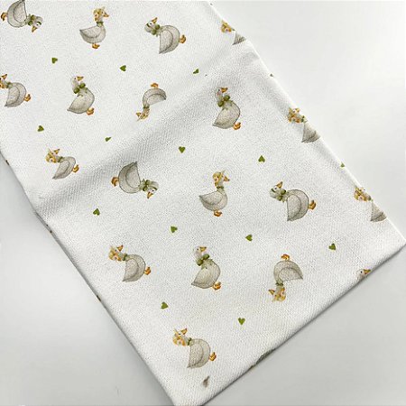 Pano de Copa Premium Estampado Margaridas, 50cm X 70cm