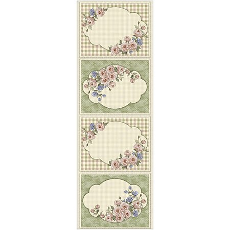 Tricoline Painel Jogo Americano Shabby Chic, 50cm x 1,50mt