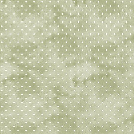 Tricoline Digital Poá Shabby Chic Chá verde, 50cm x 1,50mt