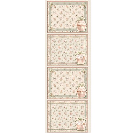 Tricoline Digital Painel Jogo Americano Natal, 50cm x 1,50mt