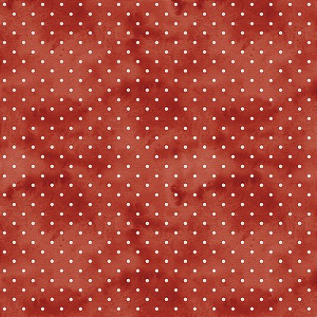 Tricoline Digital Poá Vermelho Natal, 100%Alg 50cm x 1,50mt