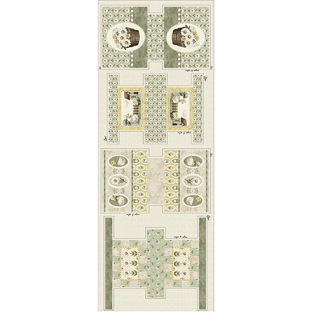 Tricoline Digital Painel Necessaire Margaridas 50cm x 1,50mt
